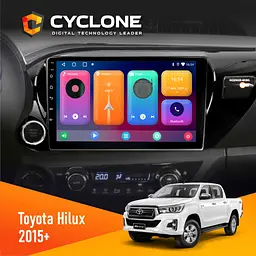 Штатна магнітола Toyota Hilux 2015-2020 Cyclone C10-001 2x32 CPL Cyclone (НФ-00009056)