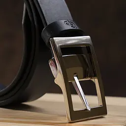Чоловічий шкіряний ремінь GRANDE PELLE 3,4х120 см acs0014879 - мініатюра 6