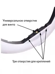 Кільцева LED лампа YQ-320B (30см) з утримувачем телефону для бьюті селфі зйомки Ring Light - мініатюра 2