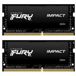 Модуль памятi SO-DIMM DDR4 2x16GB/3200 Kingston Fury Impact (KF432S20IBK2/32)