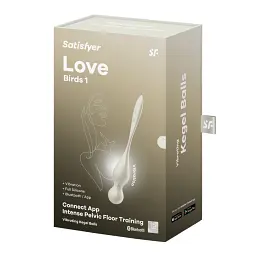 Вагінальні кульки Satisfyer Love Birds 1, 22.2 см, білий - мініатюра 2