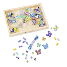 Набір дерев'яних намистин Melissa & Doug Метелики (MD4179) - мініатюра 2