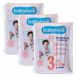 Підгузники Babylove Premium 3 Midi (4-9 кг) 138 шт