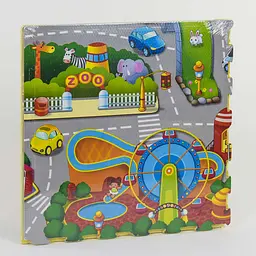 Килимок-пазл EVA Місто 60x60 см 4 елементи