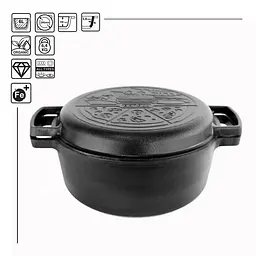 Каструля чавунна Brizoll Casserole P-6L-2 6л 28 см - мініатюра 9