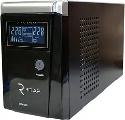 Источник бесперебойного питания Ritar 600 ВА / 360 Вт / Без АКБ (RTSW-600 D12)