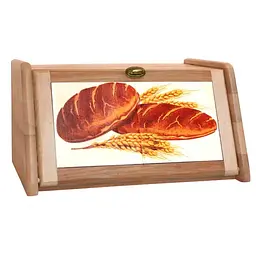 Хлібниця дерев'яна Mazhura Bread, 40,5 х30, 5х20, 5 см, коричневий (mz575638)