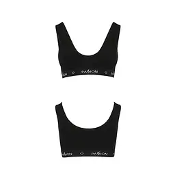Спортивний топ з широкою гумкою Passion PS004 TOP S, black - мініатюра 5
