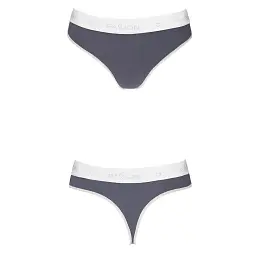 Спортивні трусики-стрінги Passion PS007 Panties dark grey L - мініатюра 2