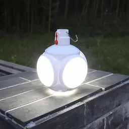 Кемпінговий ліхтар-лампа Bailong BL 2029-1 акумуляторна із сонячною батереєю підвісна, вулична 5 Вт - мініатюра 6