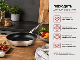 Комплект FISKARS: Набір ножів в деревяному блоці Kitchen Devil + Сковорода Steel 28 см - мініатюра 5