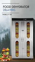 Дегідратор сушарка комерційний Food Dehydrator LT-195 для овочів фруктів м'яса грибів 28 лотків 7000Вт - мініатюра 5