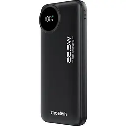 Універсальна мобільна батарея Choetech 10000mAh 22,5W PD 2xUSB-A, USB-C чорна