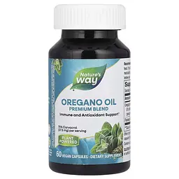 Олія орегано Nature's Way Oregano Oil Premium Blend, 60 вегакапсул для підтримки імунної системи