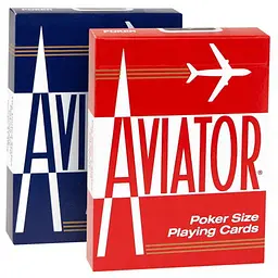 Карти гральні United States Playing Card Company Aviator Standard Index (red blue) (AIRB)
