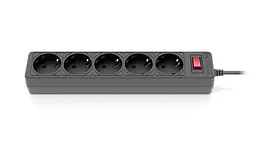 Мережевий фільтр Real-EL RS-Protect 505 1.8 м Black (EL122300044) - мініатюра 6