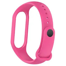 Силіконовий ремінець для фітнес браслетів Xiaomi Mi Band 5/6/7, Silicone, barbie pink, зі зручною застібкою, на фітнес трекер та смарт годинник, ArmorStandart (ARM61897) - мініатюра 2