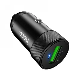 Aвтомобільний зарядний пристрій Hoco Z32 QC 3.0 3A USB (чорний)