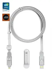 Кабель Rolling Square 6in1, inCharge XL 2 м, білий (XLM02R)