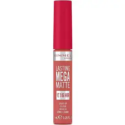 Рідка матова помада для губ Rimmel Lasting Mega Matte відтінок 600 Coral Sass 7.4 мл - мініатюра 2