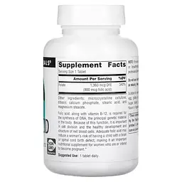 Вітамін В9 Source Naturals Folic Acid 800 mcg, 200 таблеток - мініатюра 2