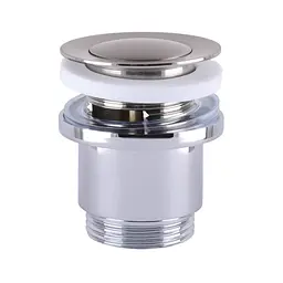 Донний клапан Globus Lux HG-041S-S- BR (Click-clack), Хром - мініатюра 2