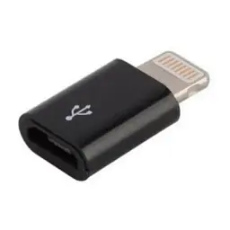 Адаптер Lapara компактний Apple Lightning на Micro USB для заряджання iPhone 5/5S/6/6+, iPad, чорний (LA-Lightning-MicroUSB-adaptor