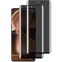 Захисне скло DK для Motorola Edge 50 Ultra 3D Антишпигун Full Glue 020545 black 2 шт.