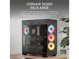 Корпус Corsair 3500X RS-R ARGB Blak (CC-9011322-WW) - миниатюра 3