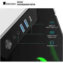 Корпус для ПК JONSBO Корпус JONSBO TR03-G Silver (TR03-G Silver) - мініатюра 6