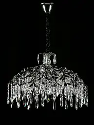 Підвісна кришталева люстра Splendid Ray L33121/600/8 (Silver+BK), хром, чорний, 8 ламп G9, від 13-20 м² - мініатюра 3
