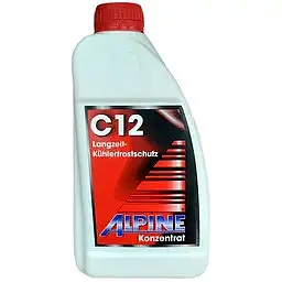 Антифриз Alpine C12 Langzeitkuhlerfrostschutz Ready-mix -36 °C червоний 1,5 л