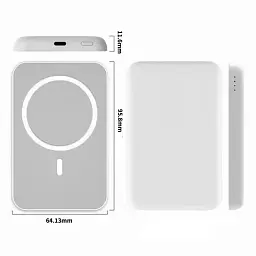 Магнітний УМБ Power Bank Battery Pack MagSafe 4000 mAh - мініатюра 4