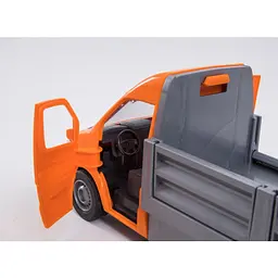 Автомобіль Tigres Mercedes-Benz Sprinter бортовий з причепом, масштаб 1:24, помаранчевий (39667) - мініатюра 3