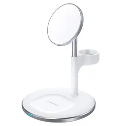 Магнітний бездротовий зарядний пристрій Choetech 3in1 Magnetic wireless charger station for iPhone (T586-F)