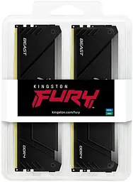 Модуль пам'яті Kingston Fury DDR4 64GB (2x32) Kingston 3600MHz FURY Beast RGB (KF436C18BB2AK2/64) - мініатюра 4