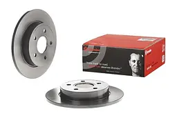 Диск гальмівний задній невентильований Ford Focus II, C-max I, Focus C-max 03-13р Brembo (08.A029.21) - мініатюра 2