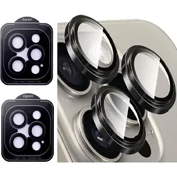 Захисне скло на камеру DK для Apple iPhone 11 Pro Lens Metal Ring Eagle Eye 015724 black 2 шт.