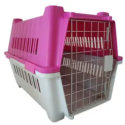 Переноска AnimAll P 784 для котів та собак рожева 58×40×43 см