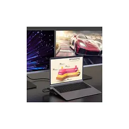 Порт-реплікатор J5create Dock-Station USB-C 10Gbps, 12-in-1 (слот M2 NVMe/хаб/HDMI/DP/PD/картрид/LAN) (JCD552-N) - мініатюра 7