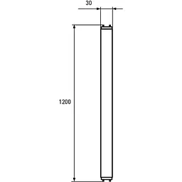 Світлодіодна лампа Eurolamp, T8, 18W, 6500K (LED-T8-18W/6500(скло)) - мініатюра 2