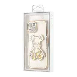 Чохол Shining Bear Case Protected Camera iPhone 14 Gold - мініатюра 2