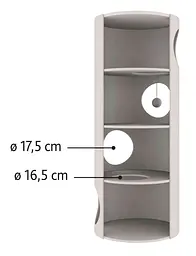 Кігтеточка для котів PolyPet будиночок-башта сіра 40x100 см КРД/01052-04 - мініатюра 2