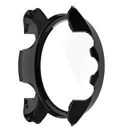 Чохол-накладка DK Пластик Gloss Скло Full Cover для Garmin Forerunner 255/255 Music 015821 Black - мініатюра 5