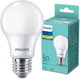 Лампа Philips LED 60 W A 60 E27 CW 230V FR ND 1PF/6 DISC (929002306394)