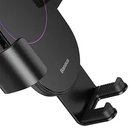 Автомобільний утримувач холдер Baseus Simplism Gravity Car Mount Holder SUYL-JY01 Black - мініатюра 3