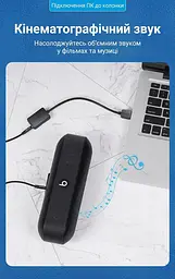 Звукова карта Vention USB AUX jack, 2*TRRS (Mic + Ear) 1м чорна (CDYBF) - мініатюра 7