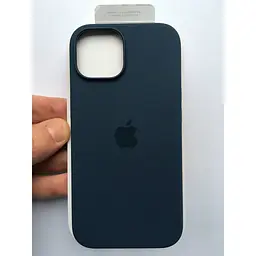 Оригінальний силіконовий чохол Apple Silicone Case MagSafe для iPhone 14 Plus (6.7") Storm Blue MPT53ZE/A - мініатюра 4