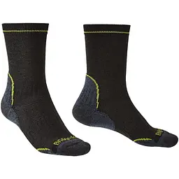 Шкарпетки Bridgedale Lightweight Coolmax Performance Boot Black/Lime L (1053-710132.137.L)