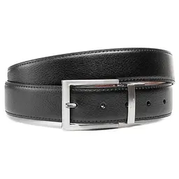 Ремінь чоловічий шкіряний Semi Line Black/Brown (P8231-0 L) 110 см